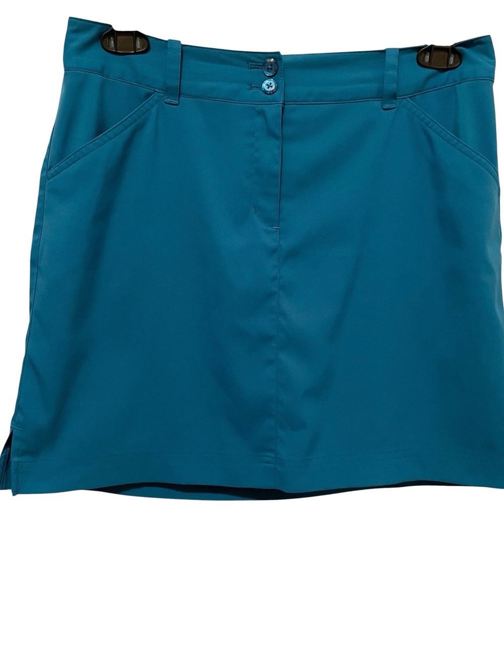 Callaway Women's Skort Flat Front Zip with Pockets Turquoise Size 8